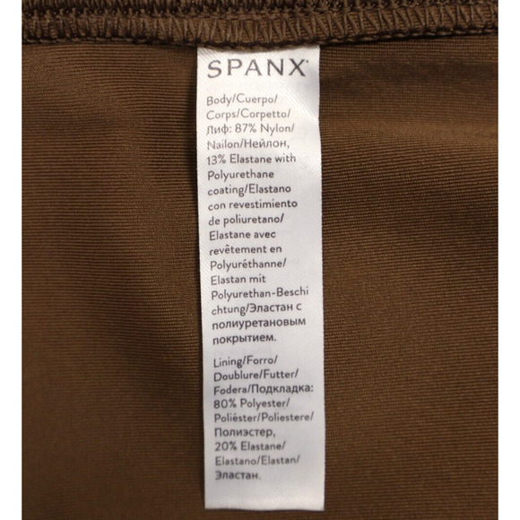 Spanx Women's Snake Printed Faux Leather Leggings Brown Sz M - Picture 8 of 10